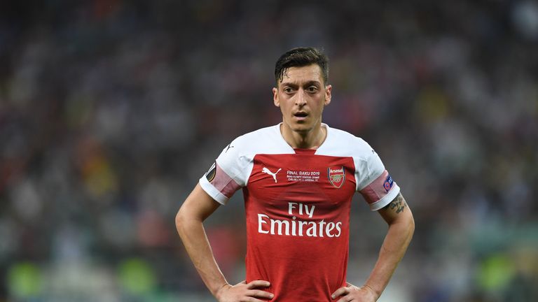 Mesut Ozil was unable to inspire Arsenal to victory in the Europa League final