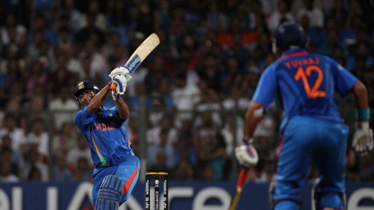 Dhoni’s six to win the final in 2011
