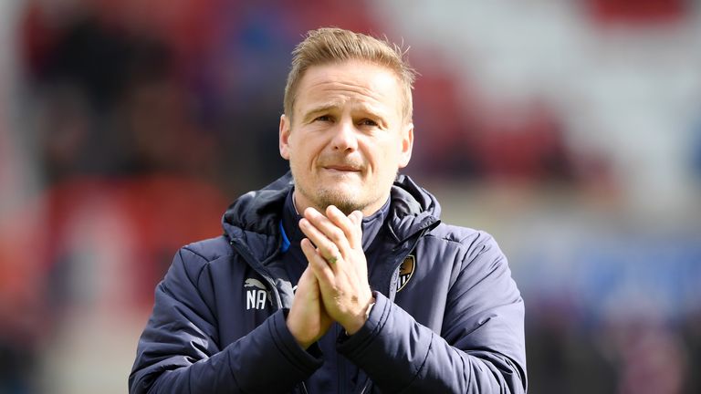 SWINDON, ENGLAND - MAY 04: during the Sky Bet League Two match between Swindon Town and Notts County at County Ground on May 4, 2019 in Swindon, United Kingdom. (Photo by Alex Davidson/Getty Images)