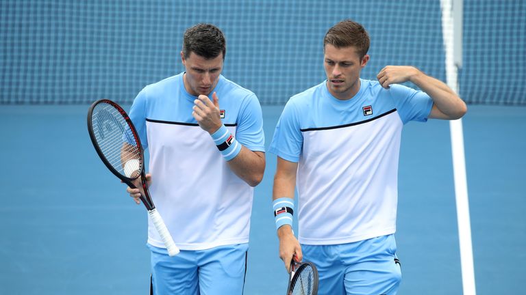 Neal Skupski (right) will end his partnership with brother Ken 