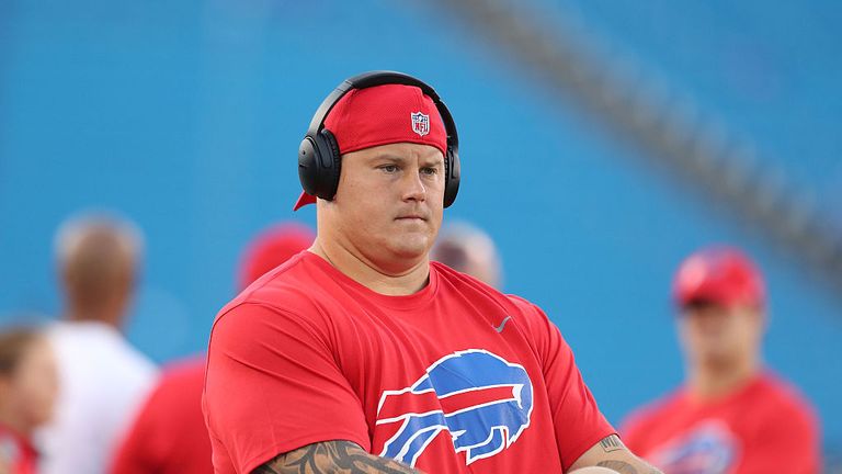 Richie Incognito pictured in 2016 during his time with the Buffalo Bills