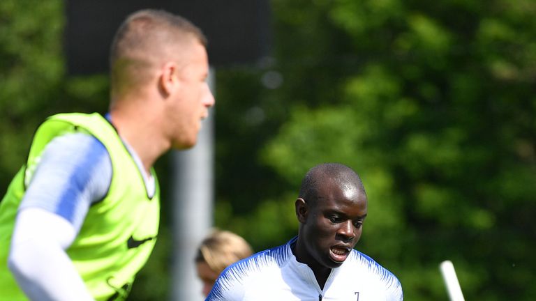 N&#39;Golo Kante is a major doubt for Chelsea&#39;s Europa League final against Arsenal