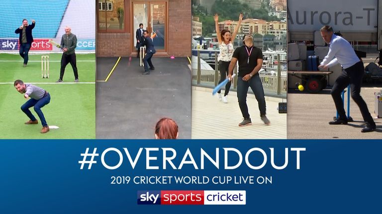 Get into the World Cup spirit by taking part in our one over cricket challenge #overandout - Sky Sports faces have already had a go!