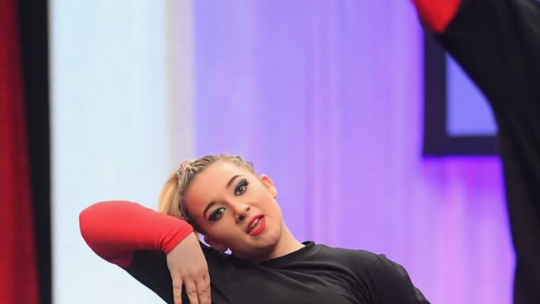 Maddison Ludbrooke competing as part of the ParaCheer Hip Hop division of Team England in the ICU World Championships (Picture: ICU World)