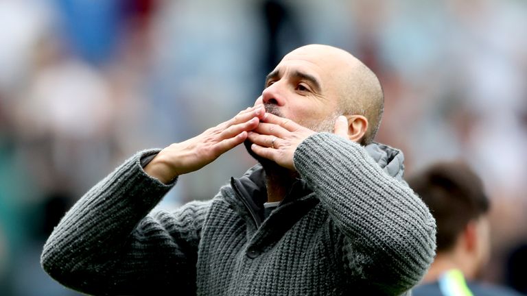 Pep Guardiola is aiming to win his second Premier League title