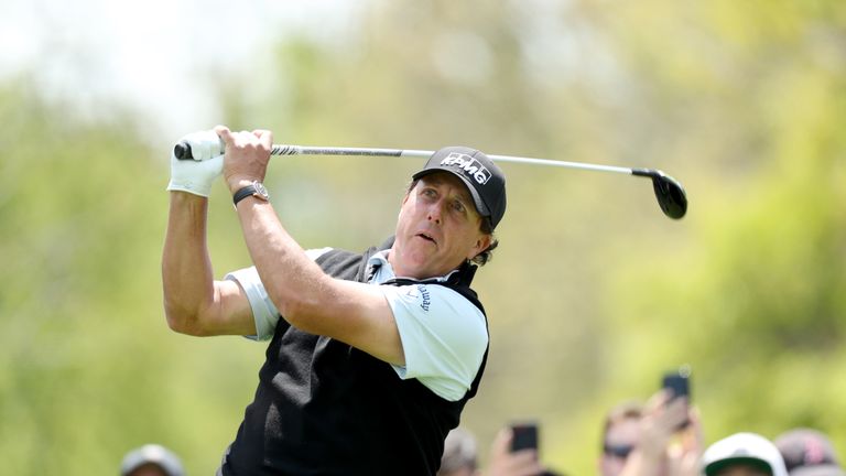 Phil Mickelson during the PGA Championship