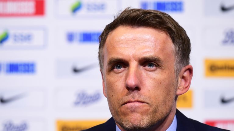 England boss Phil Neville claims the criticism is why Verheijen 
has 'an egg next to his name on Twitter'