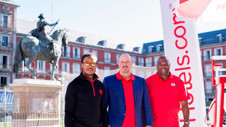 Edgar Davids, Rafa Benitez and John Barnes