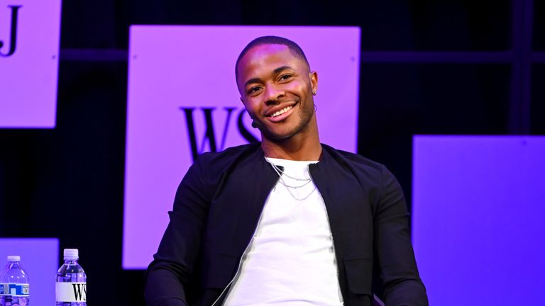 Raheem Sterling attends The Wall Street Journal&#39;s Future Of Everything Festival at Spring Studios on May 20, 2019