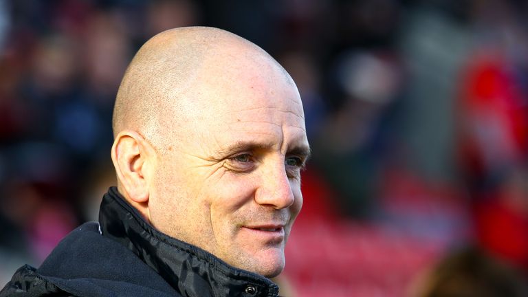 Picture by Alex Whitehead/SWpix.com - 16/02/2014 - Rugby League - First Utility Super League - Salford Red Devils v Wakefield Trinity Wildcats - AJ Bell Stadium, Salford, England - Wakefield head coach Richard Agar.