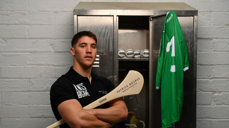 Sean Finn is pictured at the Patrick Bourke Menswear 'Kings Of The Game' campaign launch
