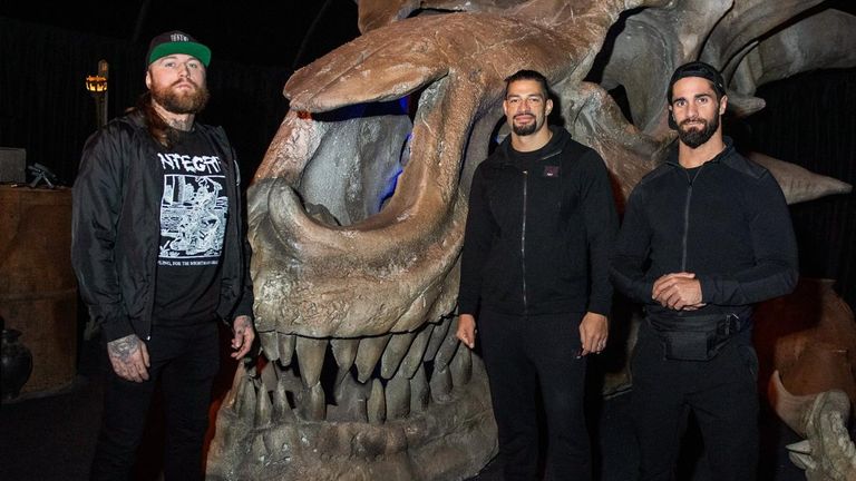 Rollins and former Shield brother Roman Reigns checked out some Game of Thrones exhibits alongside Aleister Black