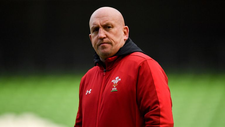 23 February 2018; Defence coach Shaun Edwards during the Wales Rugby captain's run at the Aviva Stadium in Dublin.