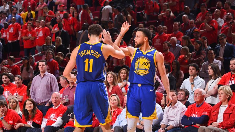 Klay Thompson and Stephen Curry where in impressive form for the Golden State Warriors against the Houston Rockets.