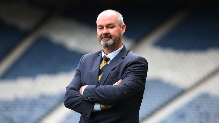 Steve Clarke is unveiled as the new Scotland National Team head coach at Hampden Park on May 21, 2019 in Glasgow, Scotland. 