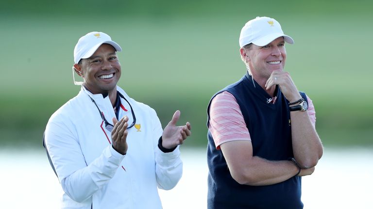 Tiger Woods was an assistant to captain Steve Stricker at the Presidents Cup in 2019