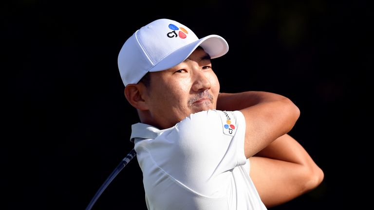 Sung Kang during the final day of the AT&T Byron Nelson