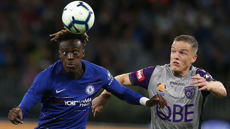 during the international friendly between Chelsea FC and Perth Glory at Optus Stadium on July 23, 2018 in Perth, Australia.