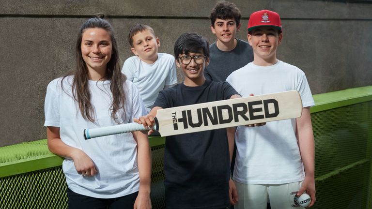 Stoke Newington Cricket Club  helped to unveil The Hundred logo