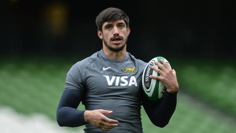 24 November 2017; Tom..s Lavanini during Argentina rugby captain's run at the Aviva Stadium in Dublin. Photo by Piaras .. M..dheach/Sportsfile