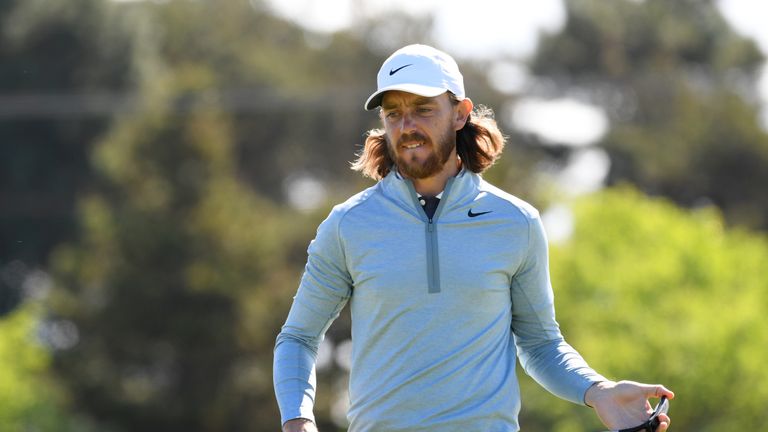 Tommy Fleetwood during the final round of the British Masters
