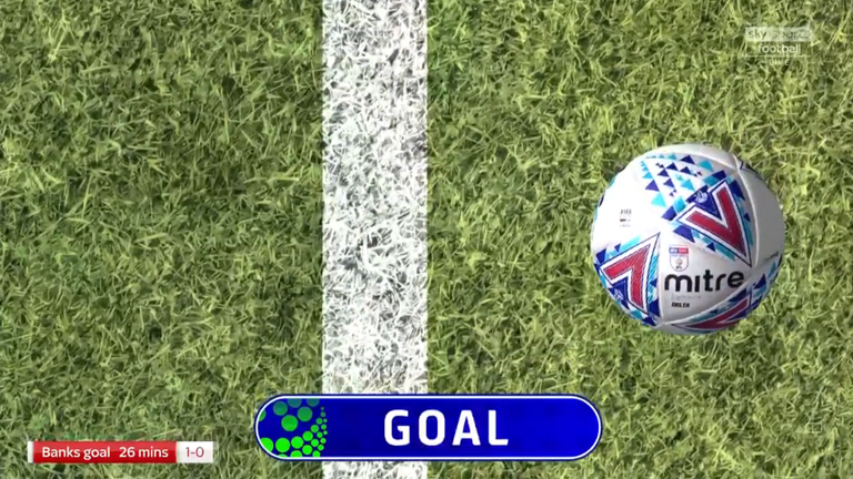 Ollie Banks' goal was awarded by the Goal Decision System