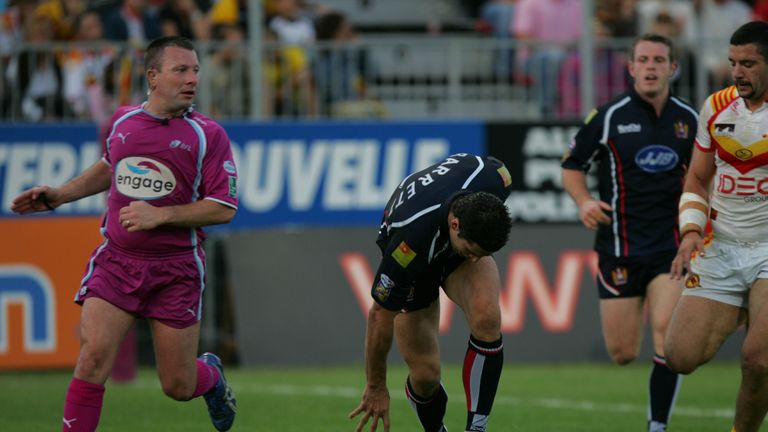 Trent Barrett scored twice in Wigan's play-off semi-final with Catalans in 2008