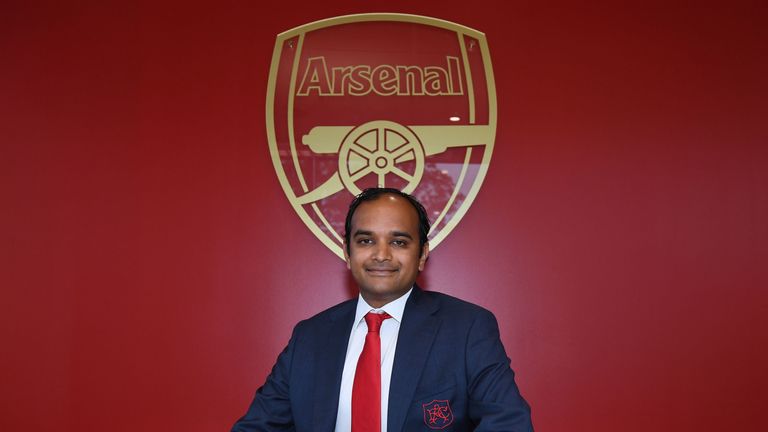 Vinai Venkatesham became managing director of Arsenal in 2018 but has carried out various roles at the club since 2010.