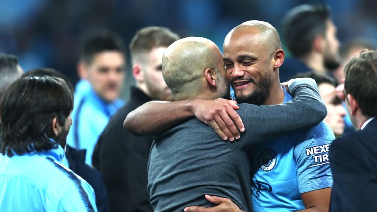 Manchester City boss Pep Guardiola says he will miss Vincent Kompany at the club.