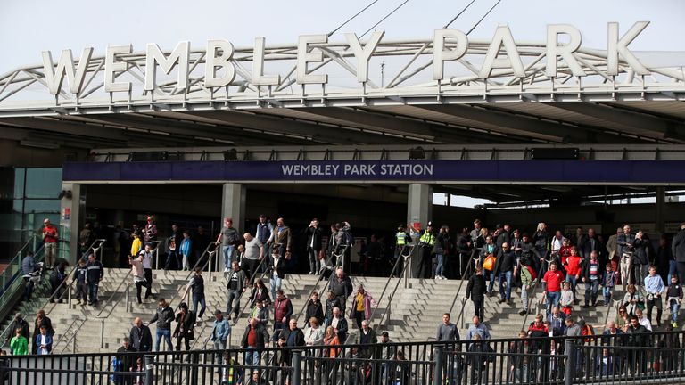 General view of Wembley Park Tube Station