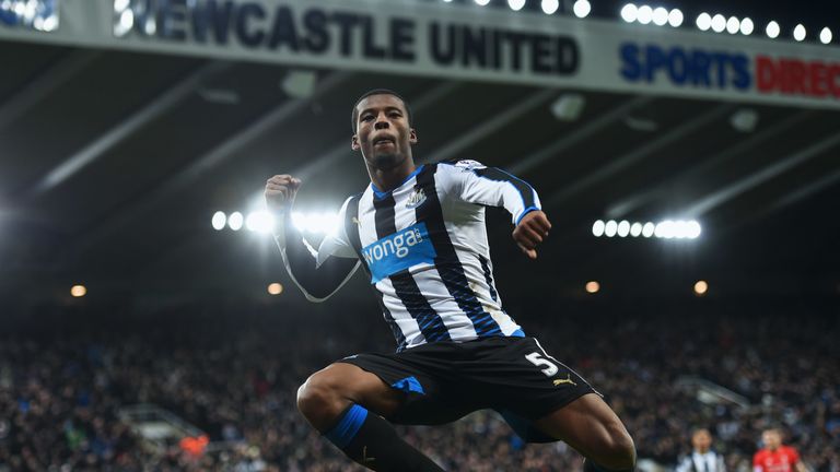 Wijnaldum scored in Newcastle's victory over Liverpool at St. James' Park in December 2015