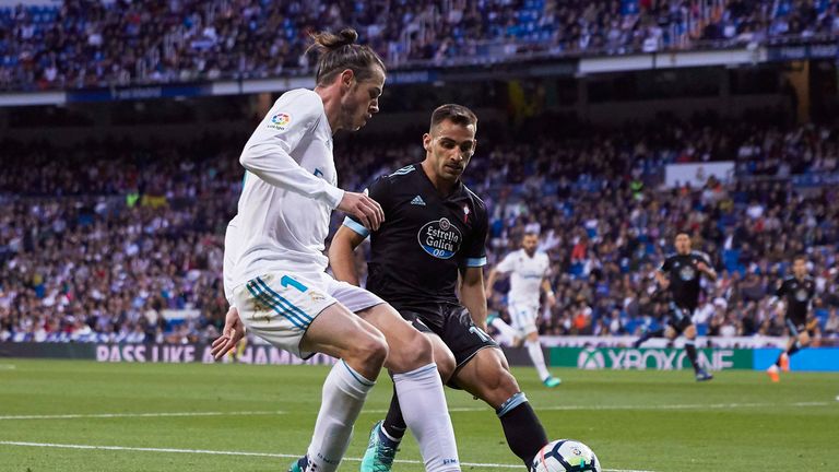 Jonny Otto in action for Celta against Real Madrid