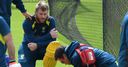 Bowler hit on head at Australia training
