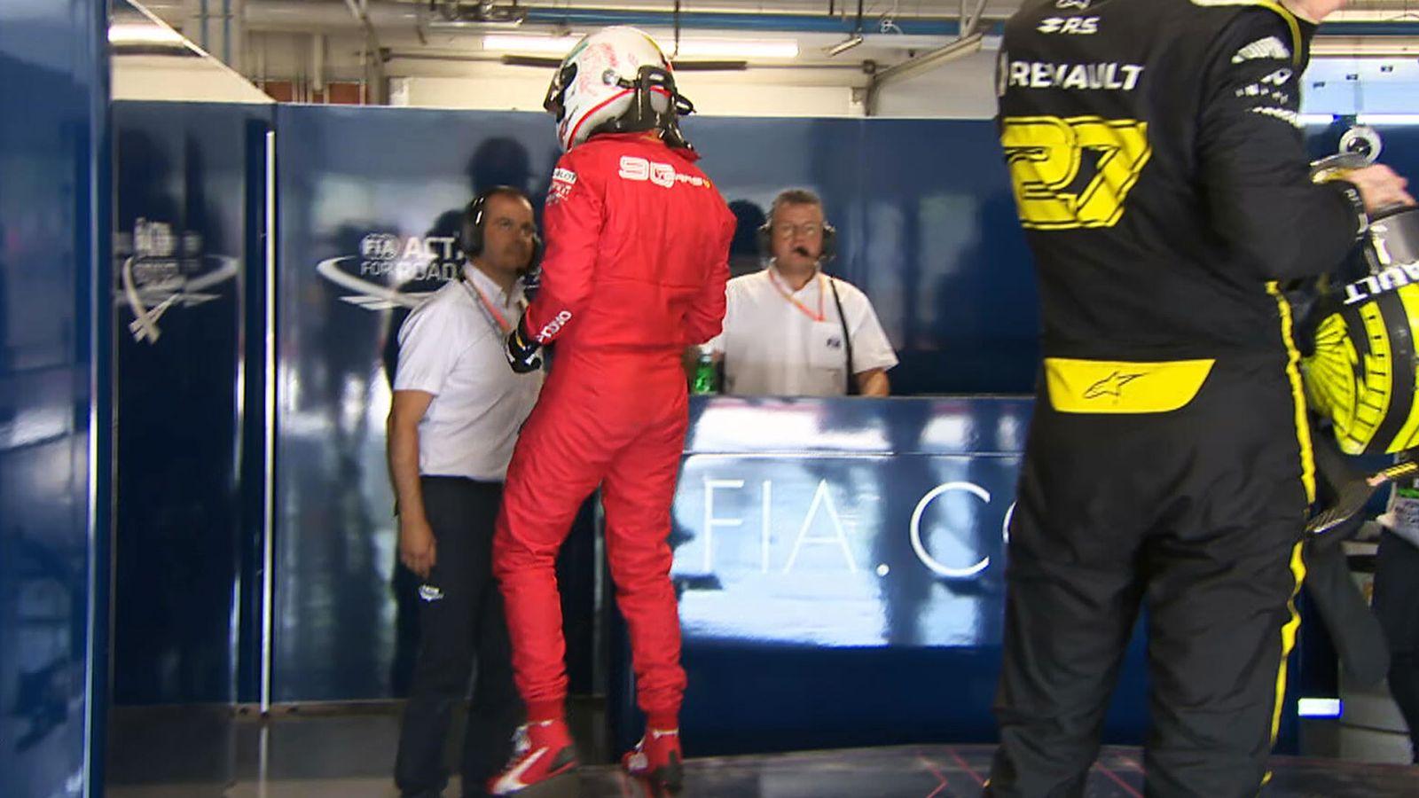 Sebastian Vettel&rsquo;storms off during a race event