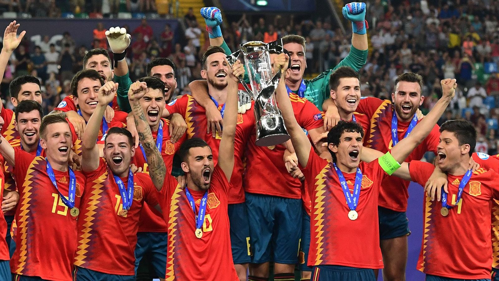 Spain U21 2-1 Germany U21: Spain claim fifth U21 European Championship ...