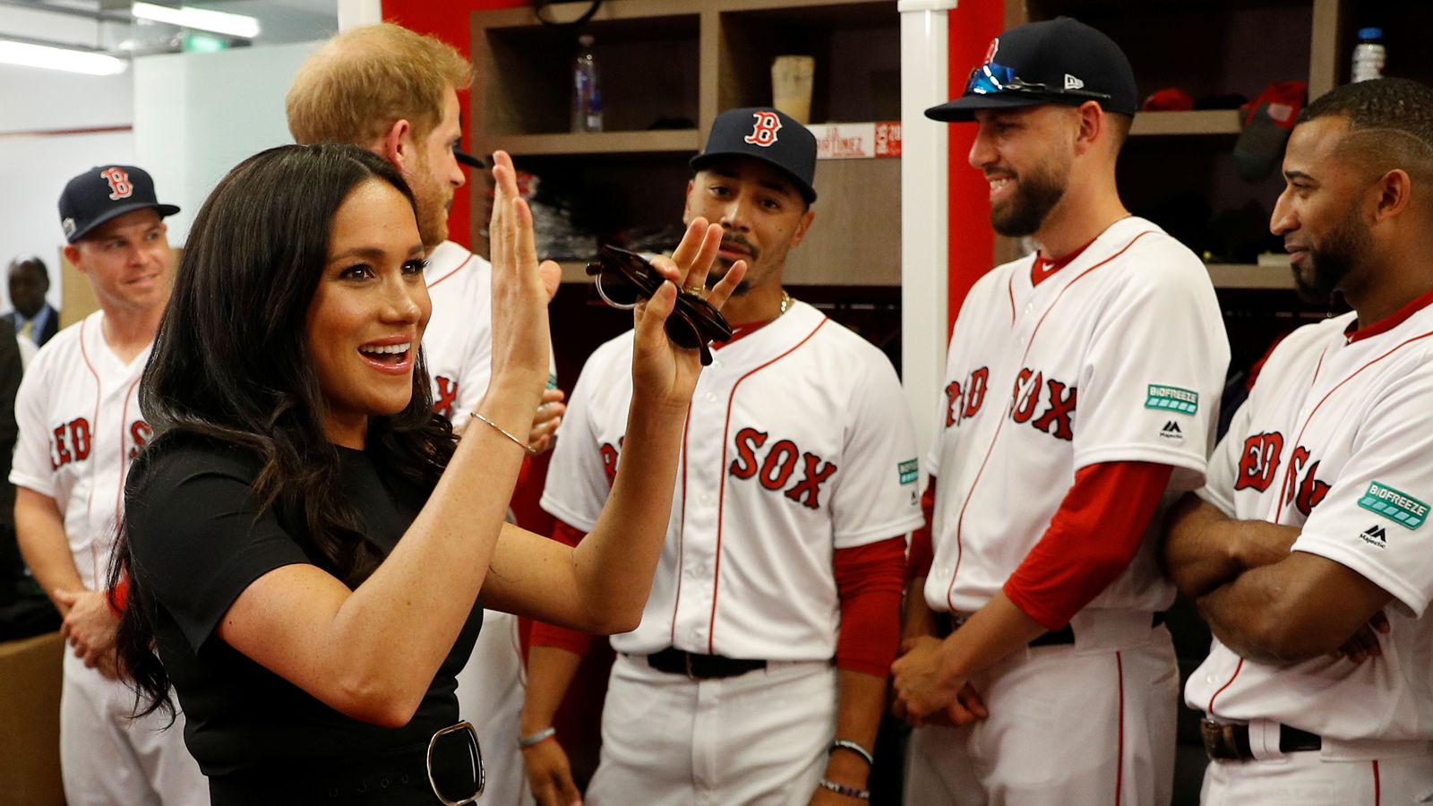 Duke and Duchess of Sussex attend Major League Baseball game at London Stadium