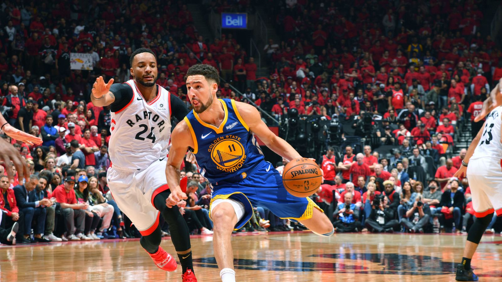 WATCH: Klay Thompson stars in Warriors' Game 2 win then leaves the ...