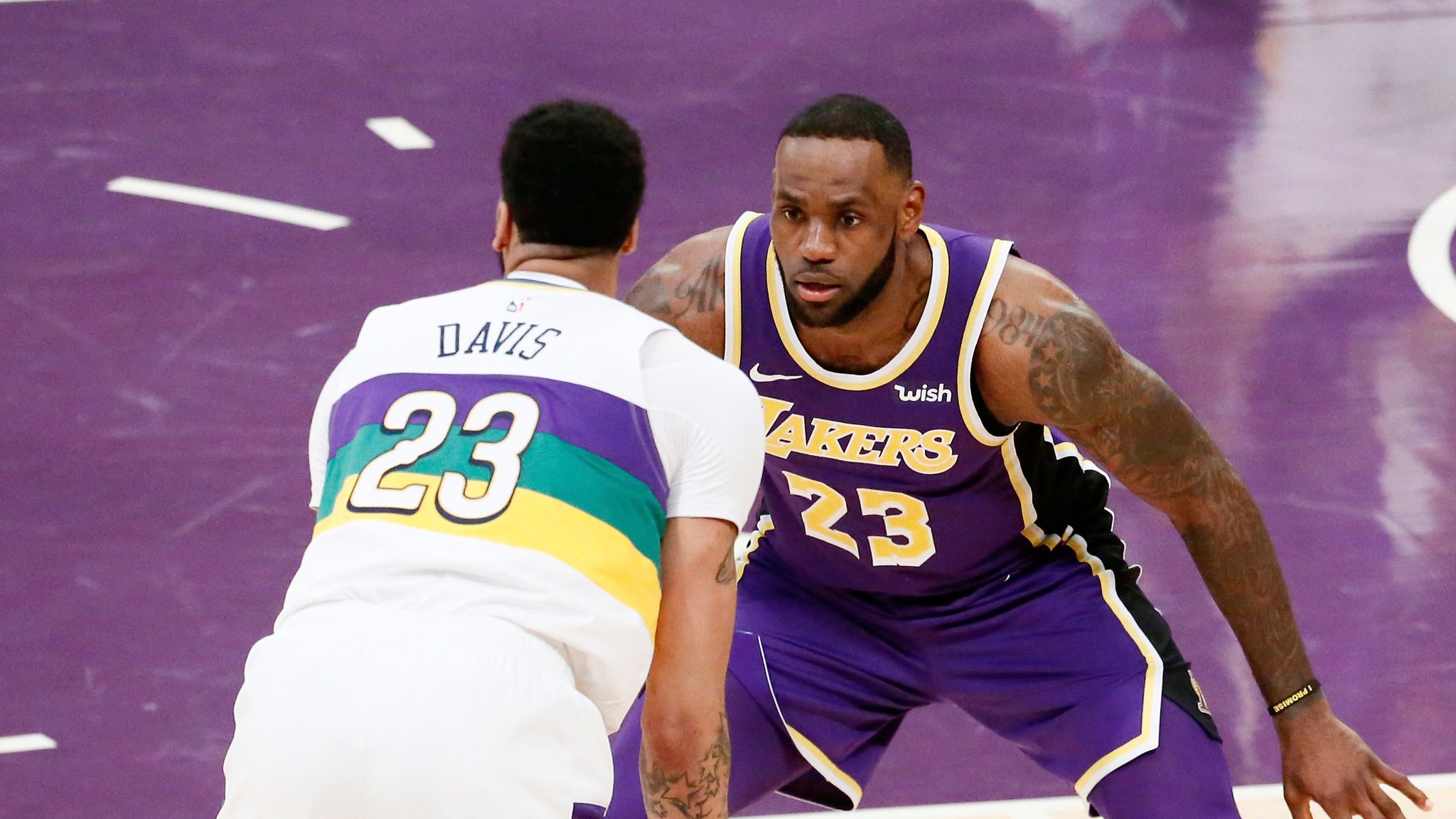 LeBron James to give Anthony Davis Los Angeles Lakers No 23 jersey