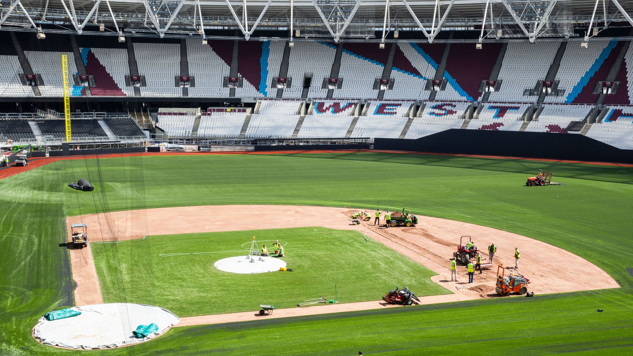 West Ham's London Stadium transformed for Major League Baseball series, Baseball News