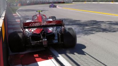 Giovinazzi hits the wall