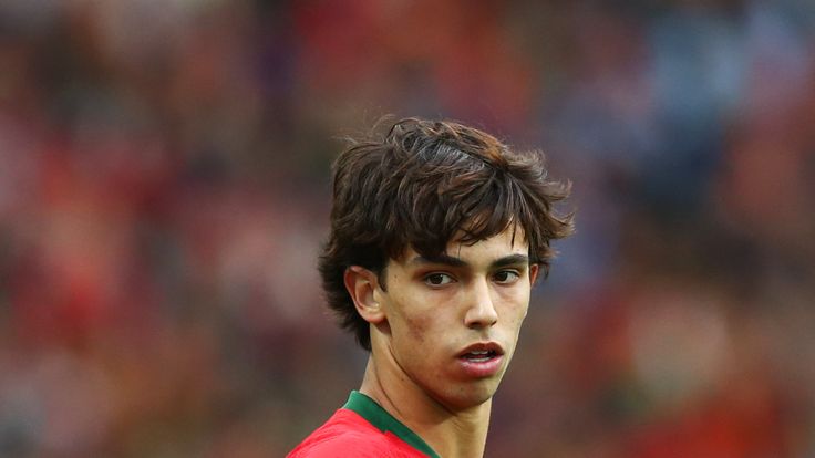 Joao Felix made his international debut in the UEFA Nations League semi-final between Portugal and Switzerland