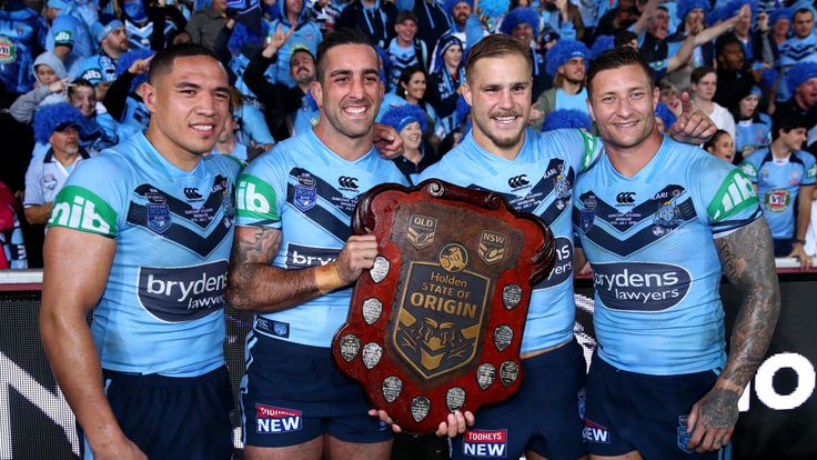 during game three of the State of Origin series between the Queensland Maroons and the New South Wales Blues at Suncorp Stadium on July 11, 2018 in Brisbane, Australia.