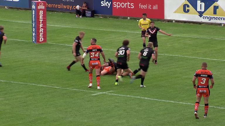 Highlights as Castleford Tigers ended London Broncos' three-game winning run with a 42-10 win at the Mend-a-Hose Jungle