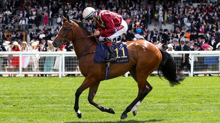 Kurious ridden by jockey Fran Berry goes to post for the Queen Mary Stakes