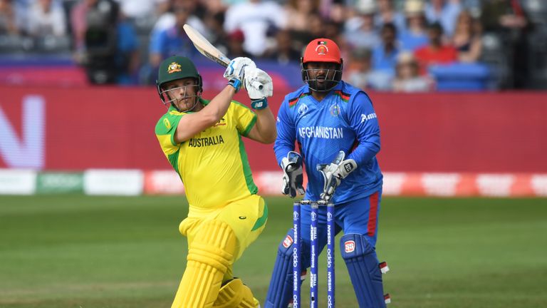Captain Aaron Finch hit 66 and was then full of praise for Warner's resilience
