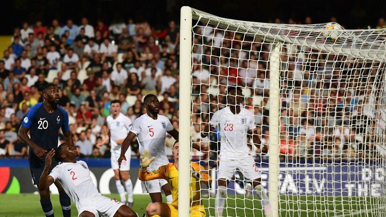 Aaron Wan-Bissaka scores a late own goal to hand France the victory on a plaste