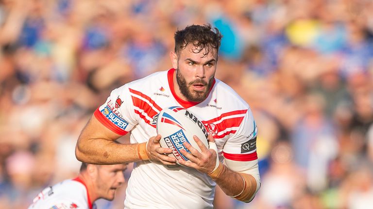 Picture by Allan McKenzie/SWpix.com - 28/06/2019 - Rugby League - Betfred Super League - Warrington Wolves v St Helens - Halliwell Jones Stadium, Warrington, England - St Helens' Alex Walmsley.