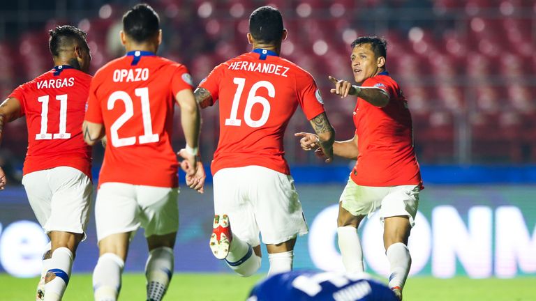 Alexis Sanchez scored his first goal in five months in Chile's emphatic win over Japan