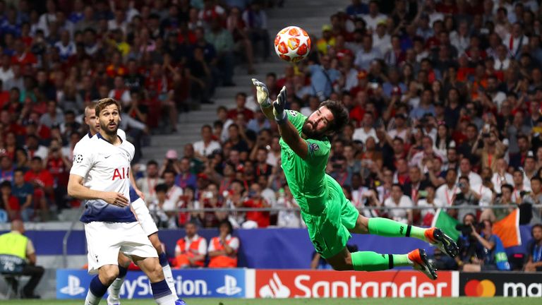 Alisson banished memories of Liverpool's goalkeeping heartbreak in last season's final