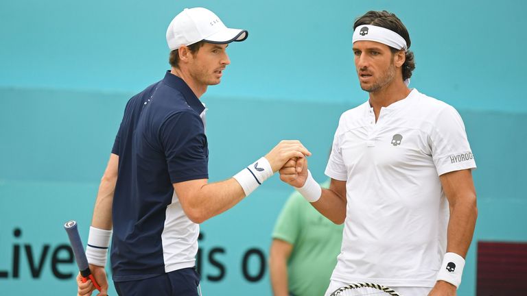 Andy Murray and Feliciano Lopez 